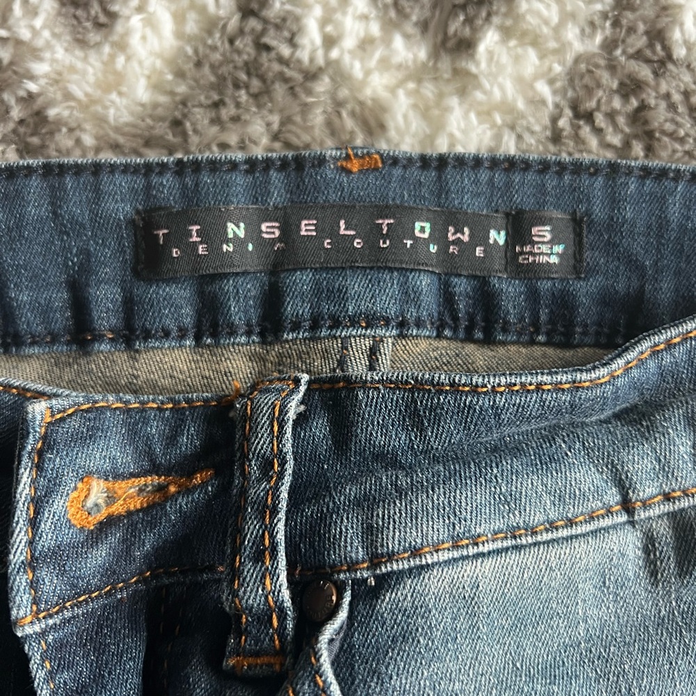 Tinsel Town Ripped Skinny Jeans Size 5